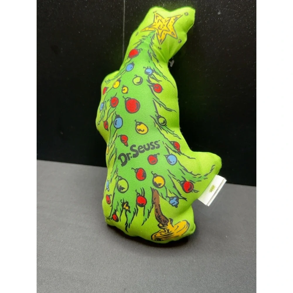 Dr Seuss The Grinch Christmas Tree Squeaky Dog Toy Green 2024 Pet Toy